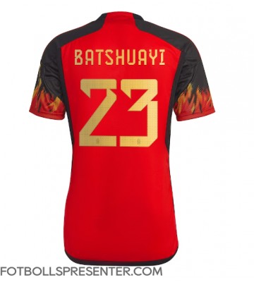 Belgien Michy Batshuayi #23 Hemma Matchtröja VM 2022 Kortärmad